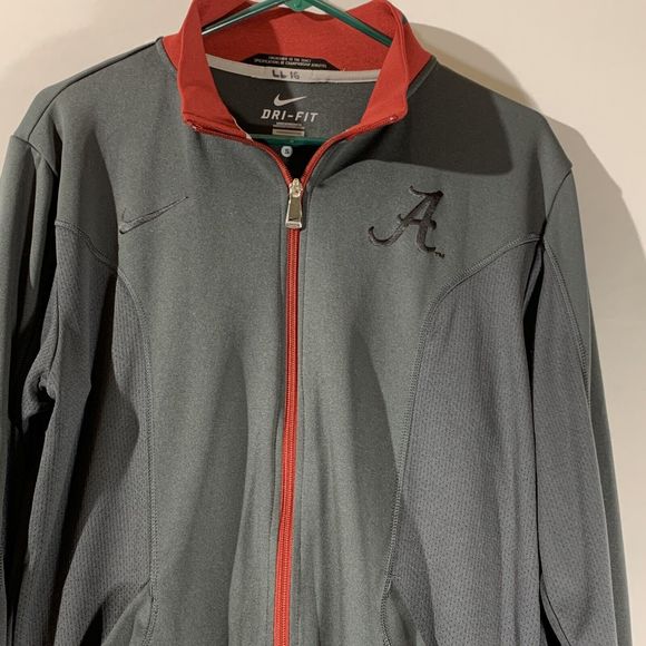 Nike Alabama Crimson Tide Jacket Dri-fit Adult Small Grey - Picture 2 of 7